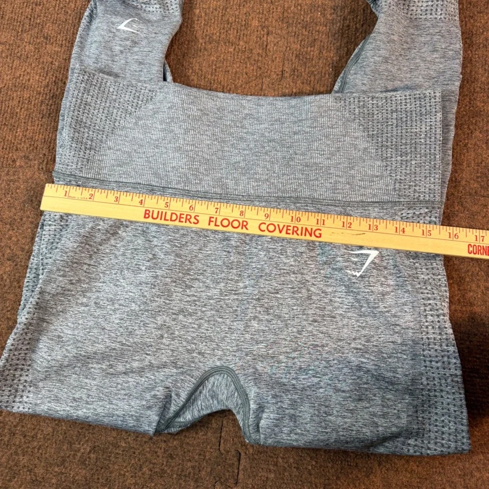 A+ gym Gymshark Vital Seamless Leggings Grey Marl High Waisted Activewear Tights